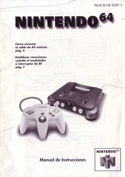 Manual Nintendo 64 Español